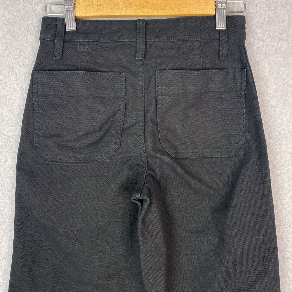 Madewell Womens 24 Petite Black Emmett Wide Leg Crop Pant - Picture 6 of 10